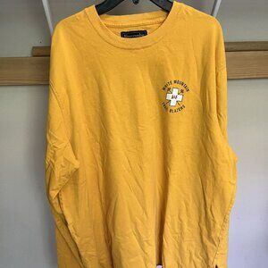 Abercrombie & Fitch Long Sleeve Shirt, Yellow, XXL
